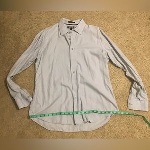 Apt.9 mens large dress shirt, light blue almost silver